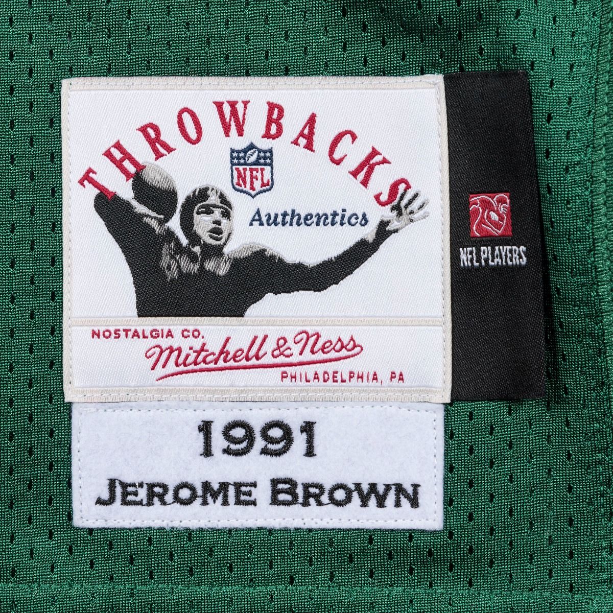 Philadelphia Eagles # 99 Jerome Brown Mitchell & Ness Jersey - Green
