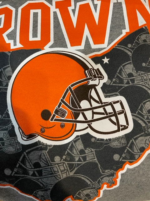 Cleveland Browns New Era State Pull Over Hoodie - Gray
