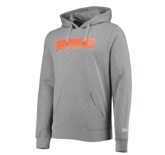 Cleveland Browns New Era State Pull Over Hoodie - Gray