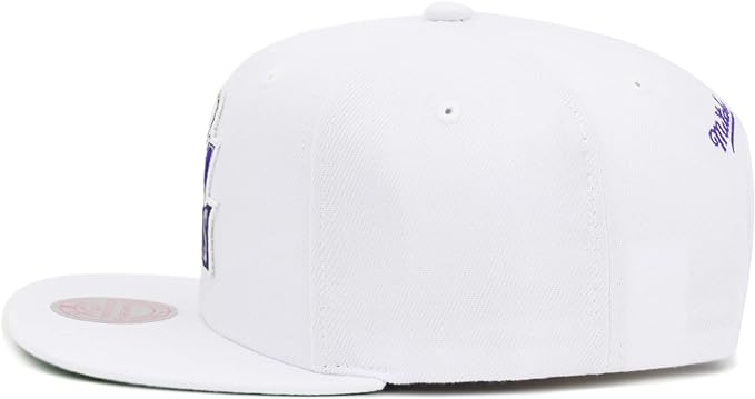 Milwaukee Bucks Mitchell & Ness Core Basic Snapback Hat - White