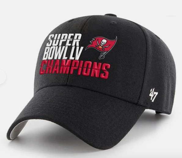 Tampa Bay Buccaneers '47 MVP Super Bowl LV Champions Adjustable Hat - Black