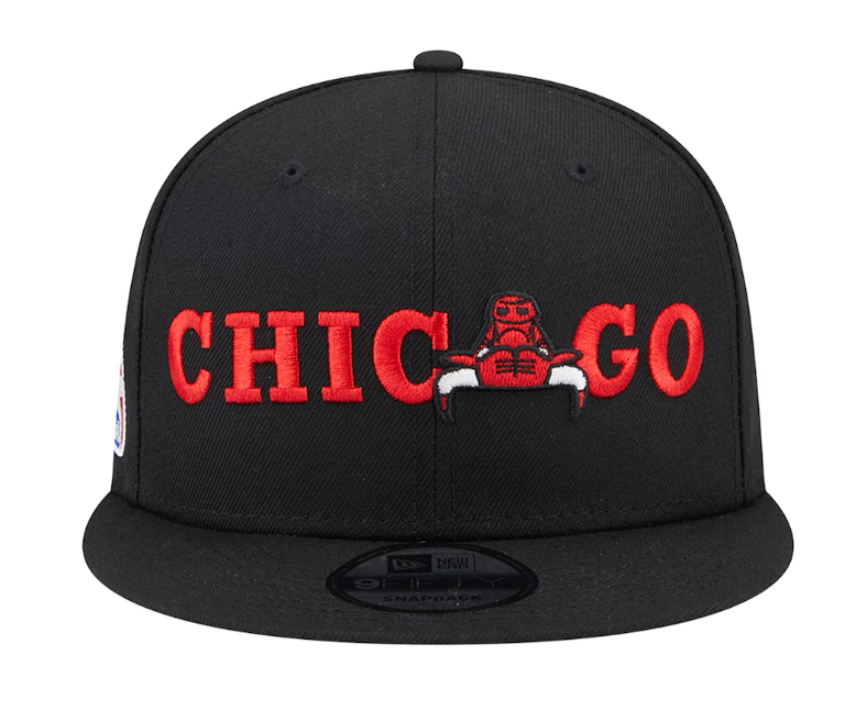 Chicago Bulls New Era Logo Blend 9FIFTY Hat - Black