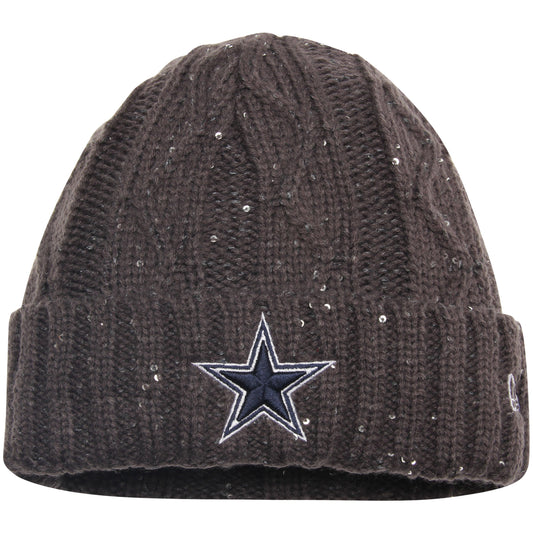 Dallas Cowboys New Era Women's Cable Frosted Knit Hat