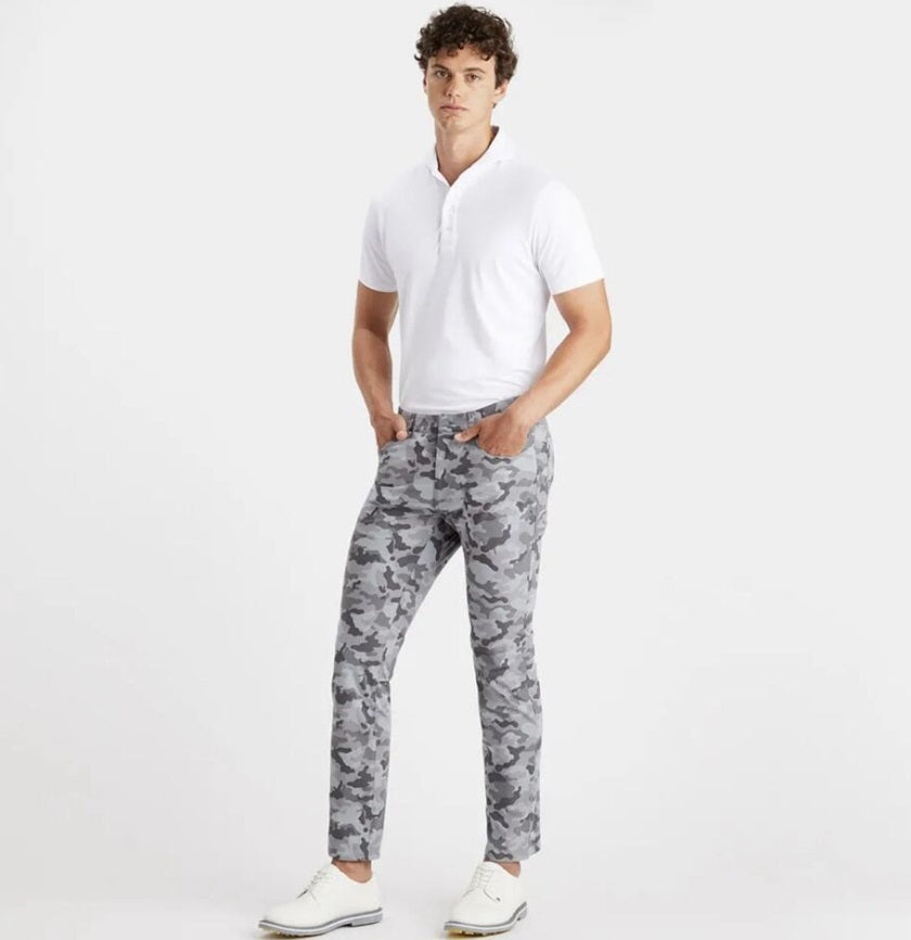 G/FORE GOLF TECH TOUR 4-WAY STRETCH 5 POCKET CAMO STRAIGHT LEG PANT