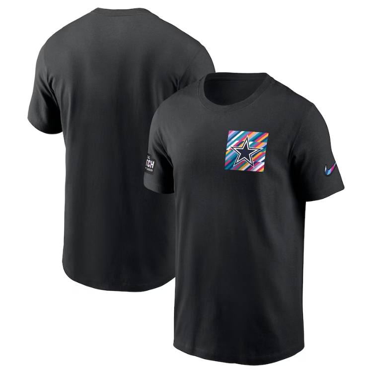 Dallas Cowboys Nike Men's Crucial Catch Team Sideline T-Shirt - Black