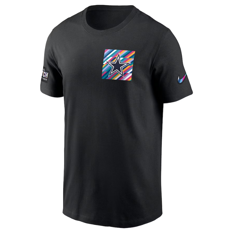 Dallas Cowboys Nike Men's Crucial Catch Team Sideline T-Shirt - Black