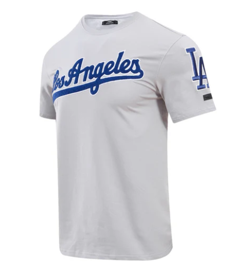 Los Angeles Dodgers Pro Standard Classic Gray Chenille T-shirt