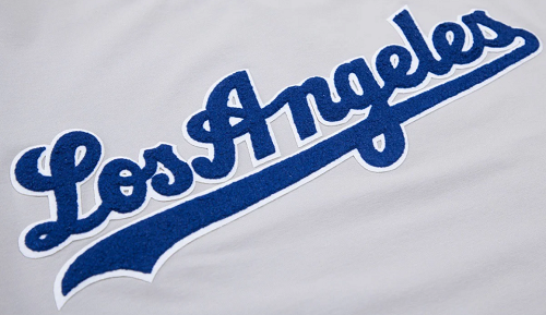 Los Angeles Dodgers Pro Standard Classic Gray Chenille T-shirt