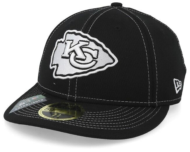 Kansas City Chiefs New Era NFL Sideline Road LP 59FIFTY Fitted Hat - Black