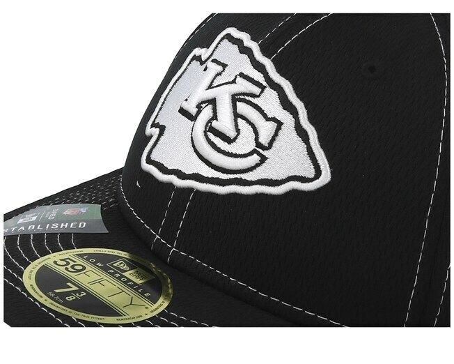 Kansas City Chiefs New Era NFL Sideline Road LP 59FIFTY Fitted Hat - Black