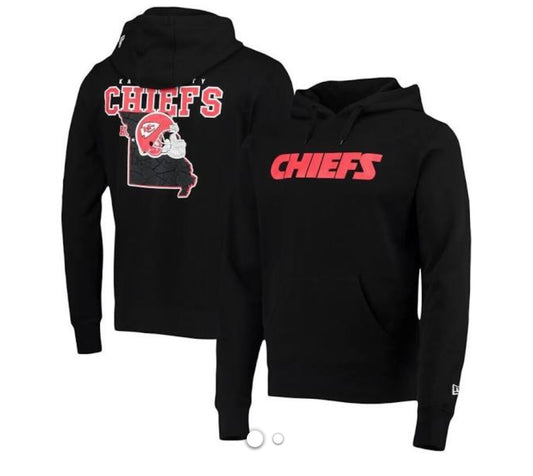 Kansas City Chiefs New Era State Pull Over Hoodie - Black