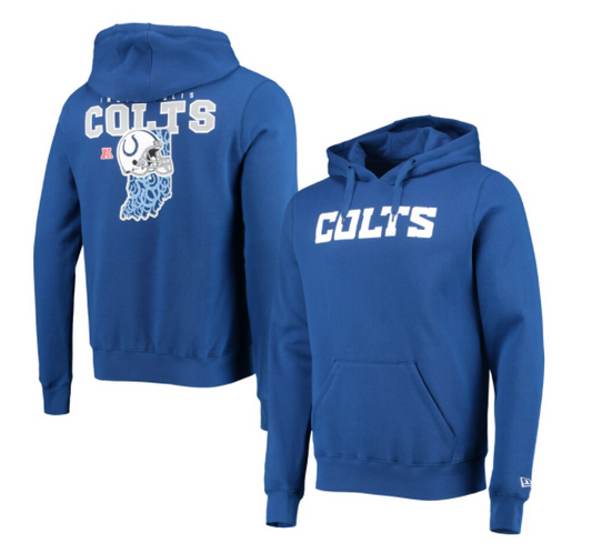 Indianapolis Colts New Era State Pull Over Hoodie - Blue