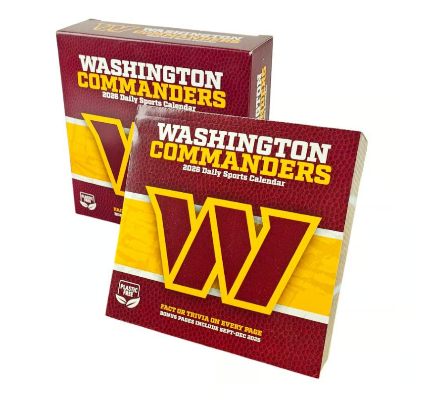 Washington Commanders 2026 NFL Daily Desk Calendar