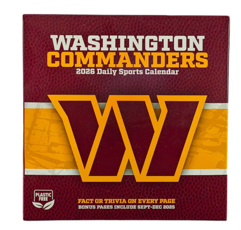 Washington Commanders 2026 NFL Daily Desk Calendar