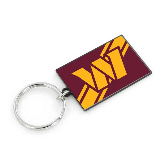 Washington Commanders Striped Keychain