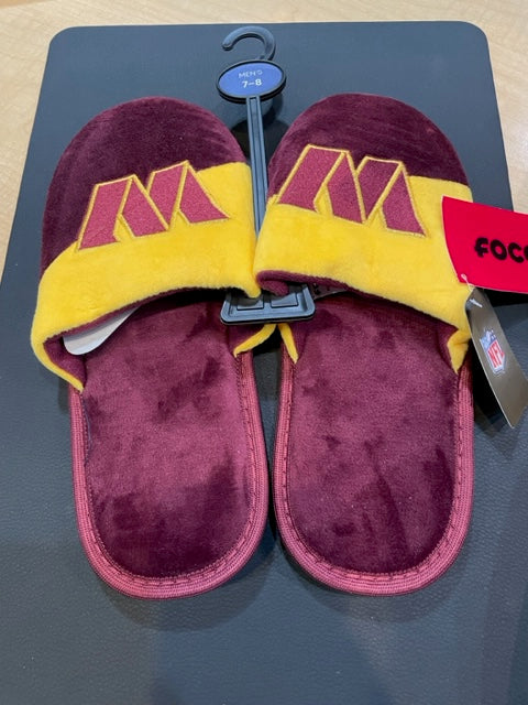 Washington Commanders Mens Foco NFL Team Color Block Slippers