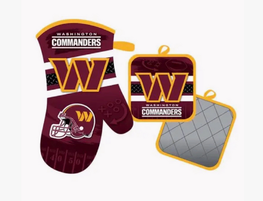 Washington Commanders Oven Mitt and Pot Holder