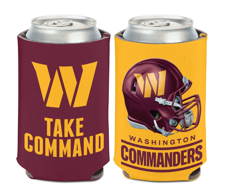 Washington Commanders Team Slogan Can Cooler