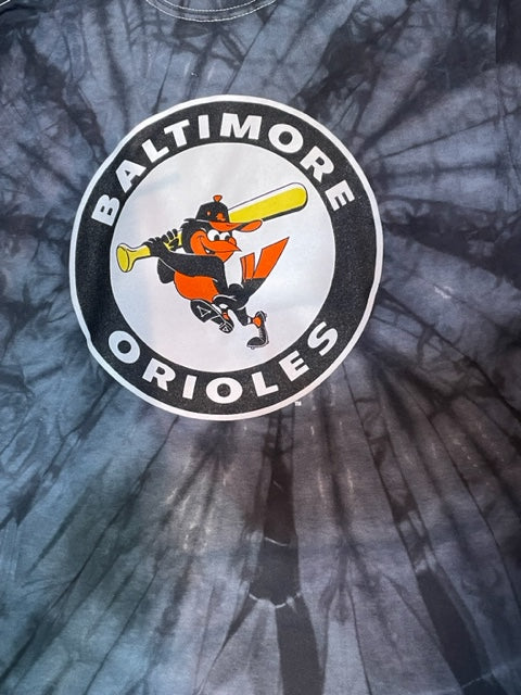 Baltimore Orioles Stitches Cooperstown Tie Dye T-Shirt Black