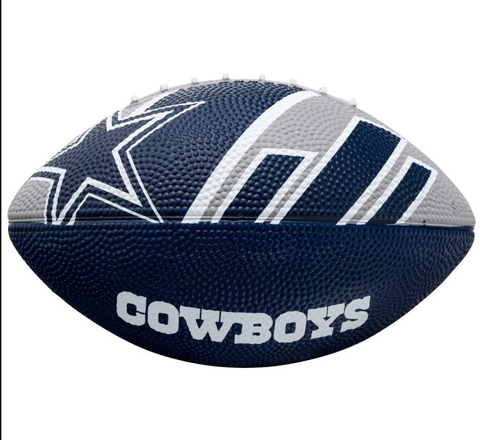 Dallas Cowboys Franklin Mini Stripe Rubber Football- No Box
