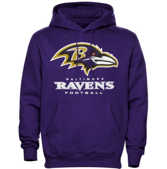 Baltimore Ravens Fanatics Critical Victory Pullover Hoodie - Purple