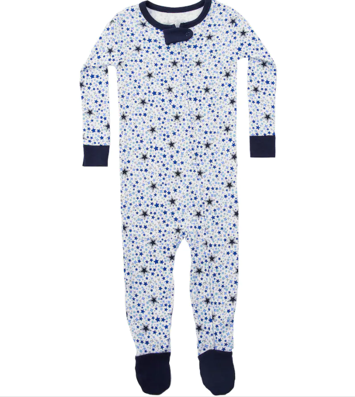 Dallas Cowboys Outerstuff Dobbin Blue Infant Long Sleeve Sleeper Bodysuit