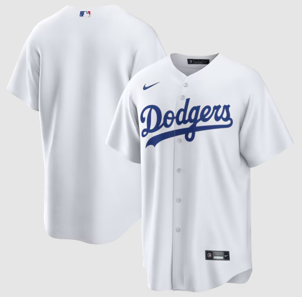 Los Angeles Dodgers Nike Home Replica Team Jersey - White