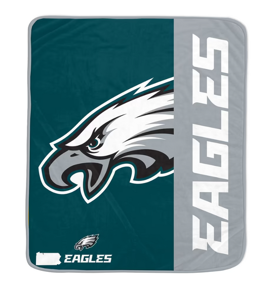 Philadelphia Eagles Pegasus Endzone Ultra Soft 50" x 60" Blanket
