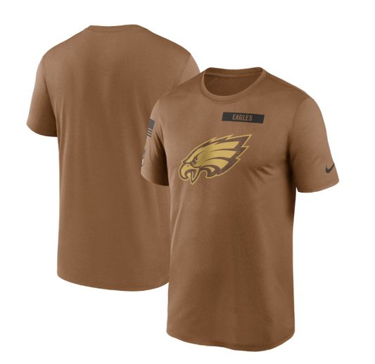 Philadelphia Eagles Nike Salute to Service T-Shirt - Tan