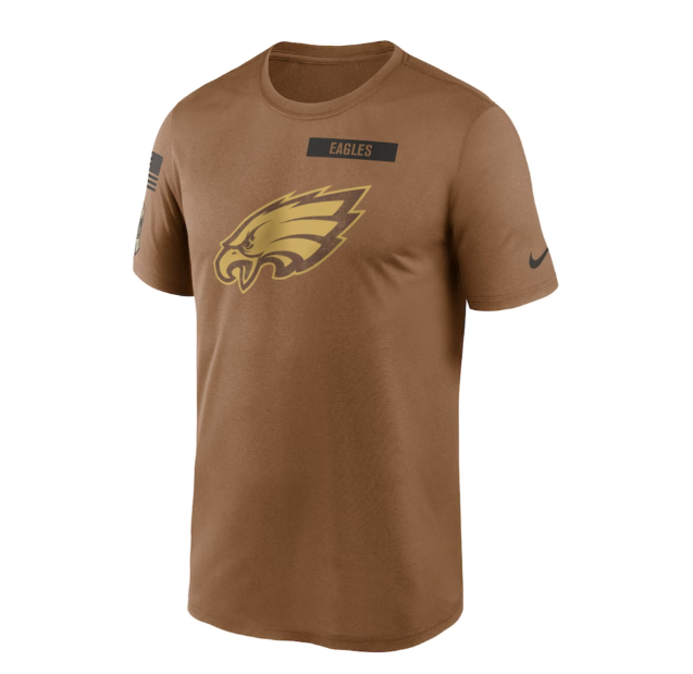 Philadelphia Eagles Nike Salute to Service T-Shirt - Tan