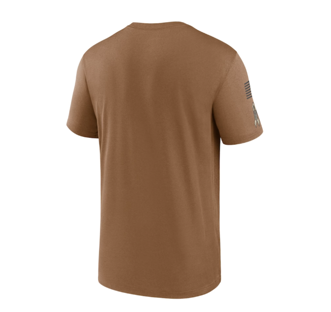 Philadelphia Eagles Nike Salute to Service T-Shirt - Tan