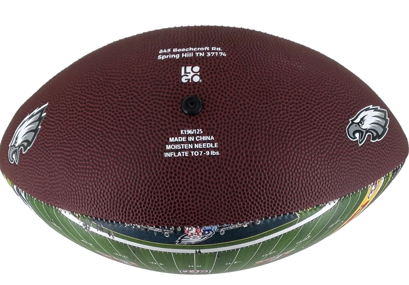 Philadelphia Eagles Super Bowl LIX Champs Full Size Debossed Autograph Football
