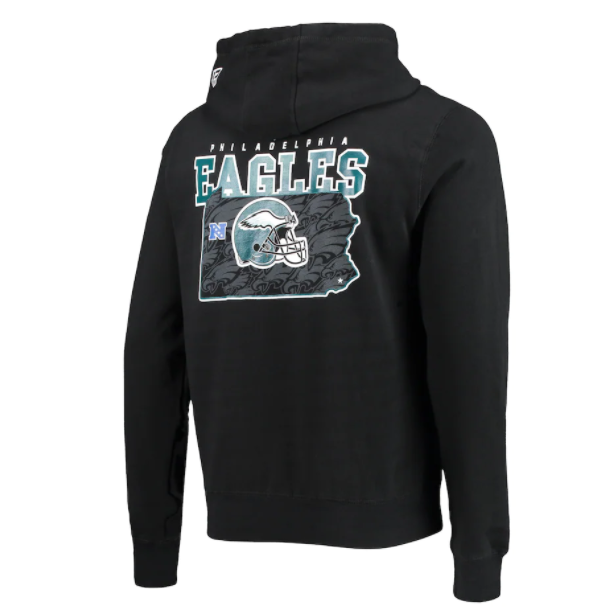 Philadelphia Eagles New Era State Pull Over Hoodie - Black