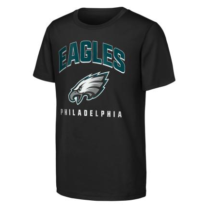 Philadelphia Eagles Outerstuff Youth Team Spirit T-Shirt- Black