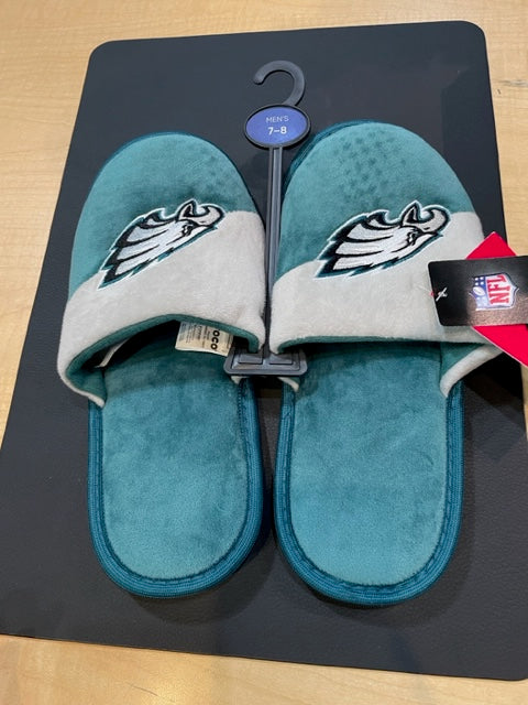 Philadelphia Eagles Mens Foco NFL Team Color Block Slippers