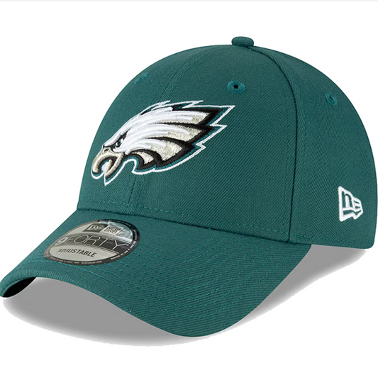 Philadelphia Eagles New Era The League 9Forty Green Team Snapback Hat