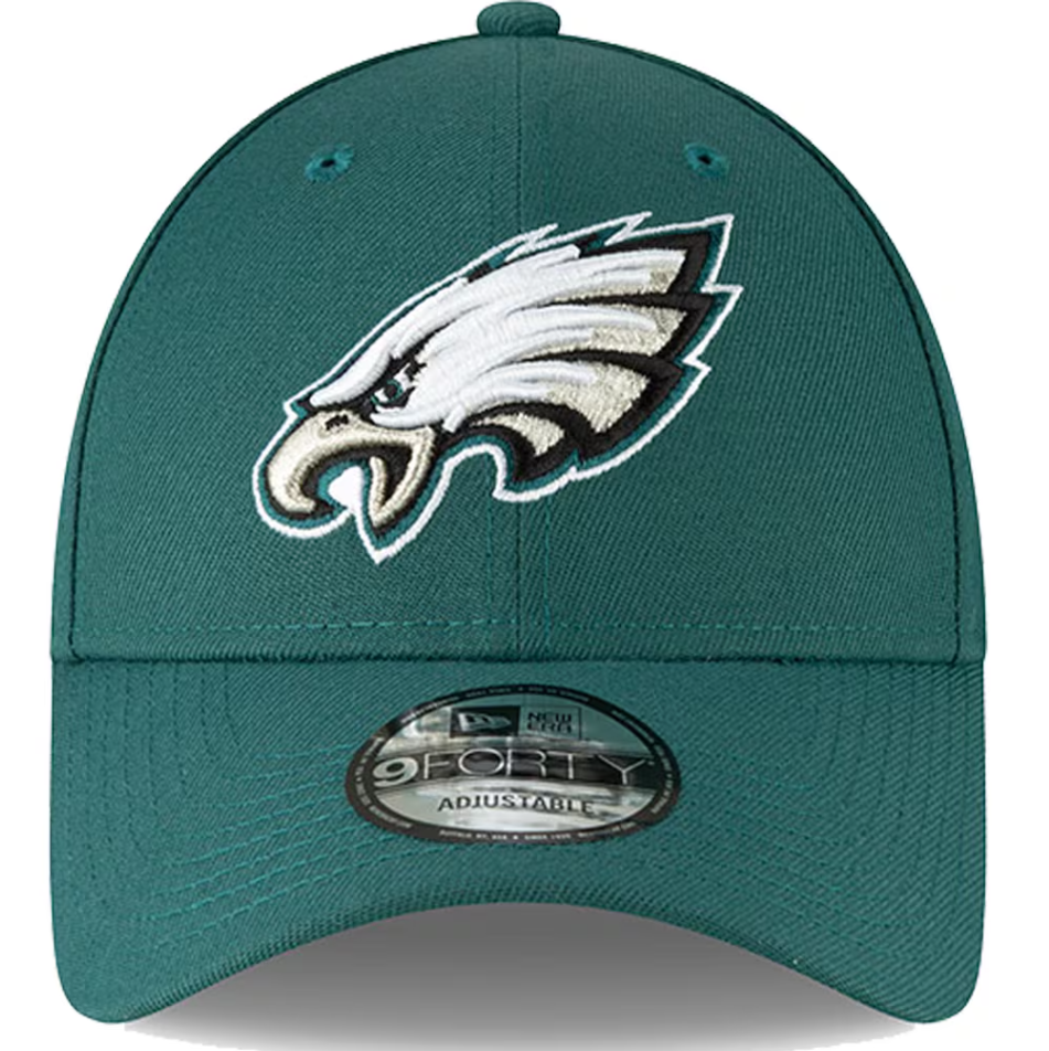 Philadelphia Eagles New Era The League 9Forty Green Team Snapback Hat