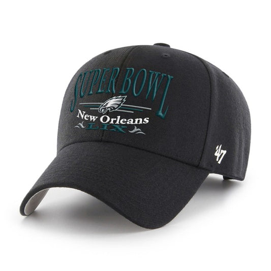 Philadelphia Eagles '47 Super Bowl LIX MVP Adjustable Hat - Black