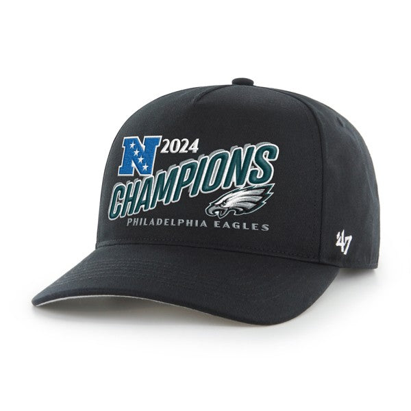 Philadelphia Eagles '47 2024 NFC Champions Hitch Adjustable Hat - Black