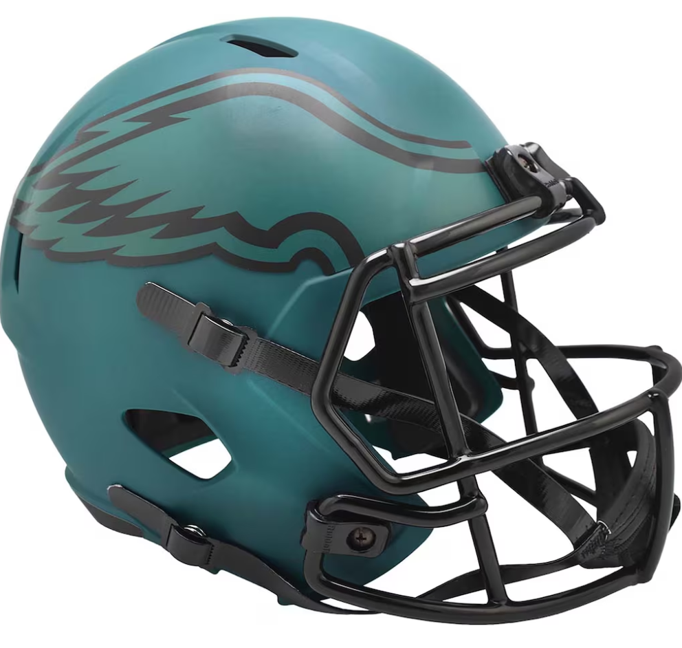 Philadelphia Eagles Riddell Rave Green Speed Mini Helmet
