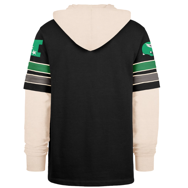 Philadelphia Eagles '47 Split Zone Cornerback Duo Hoodie - Black