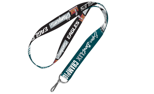 Philadelphia Eagles Wincraft Super Bowl LIX Champions  1" Sport Lanyard