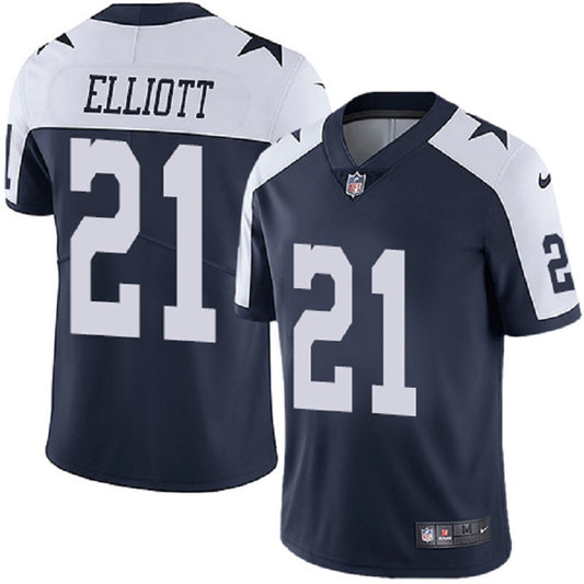Dallas Cowboys #21 Ezekiel Elliott Throwback Vapor F.U.S.E. Limited Men's Jersey