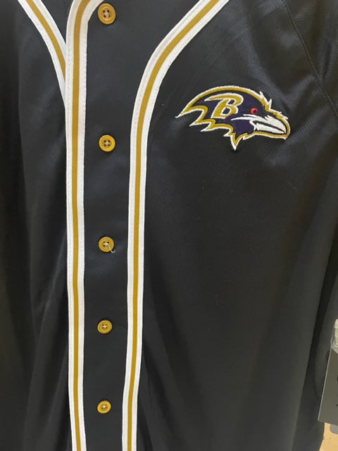 Baltimore Ravens EST '96 Baseball Jersey - Black