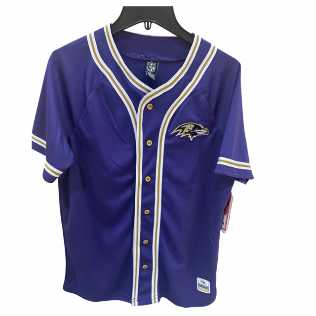 Baltimore Ravens EST '96 Baseball Jersey - Purple