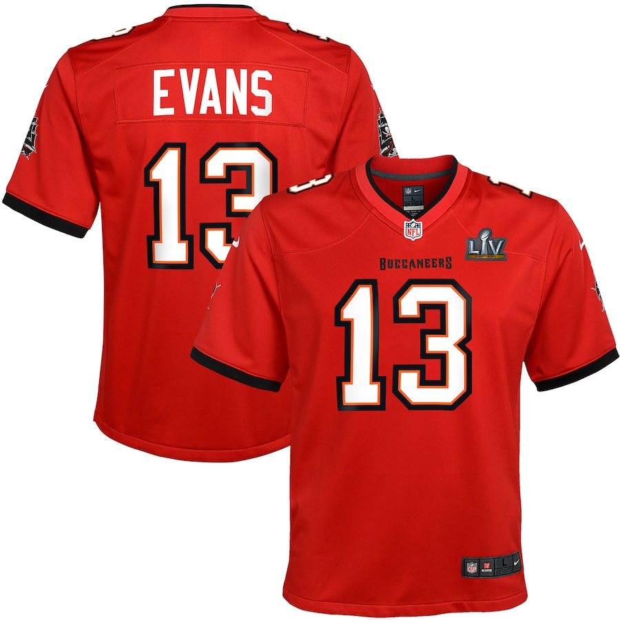 Tampa Bay Buccaneers #13 Mike Evans Super bowl LV Youth Jersey - Red