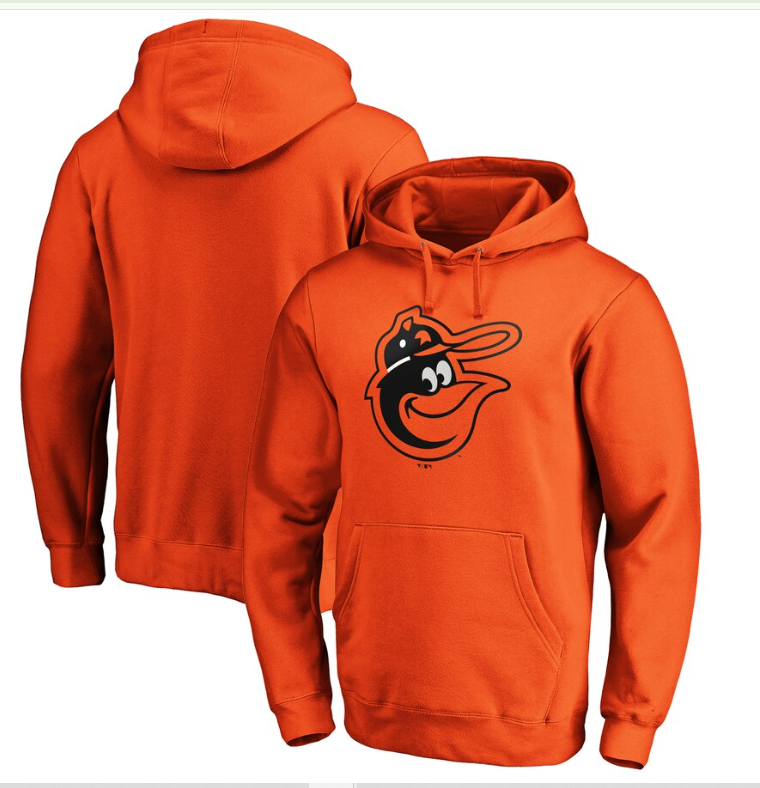 Baltimore Orioles Fanatics Cooperstown Logo Pullover Hoodie - Orange