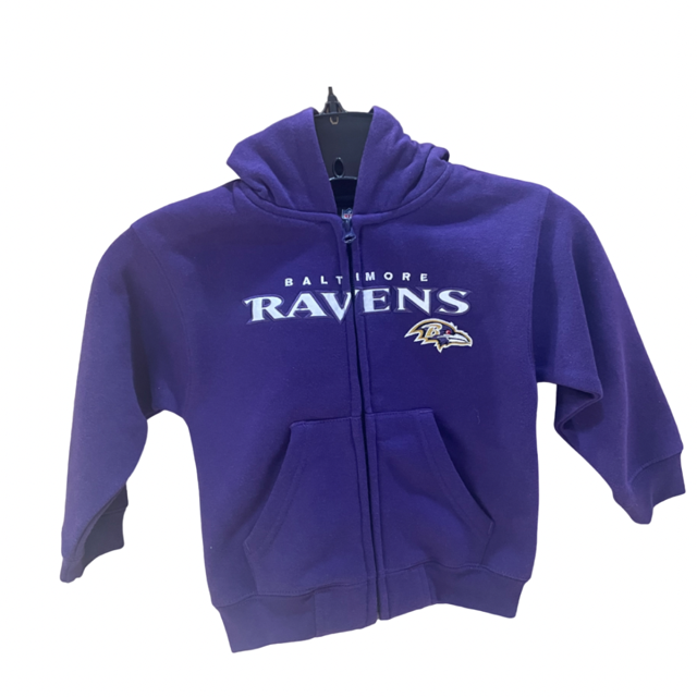 Baltimore Ravens Toddler Full Zip Purple Hoody