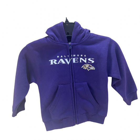 Baltimore Ravens Toddler Full Zip Purple Hoody