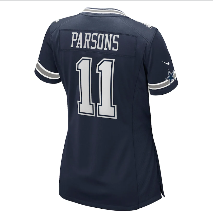 Dallas Cowboys Nike Womens #11 Micah Parson Game Blue Jersey